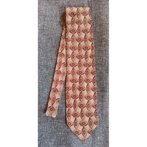 Dress Tie 70s 80s 90s Y2K New Vintage Stock Mens C Comberti Earth Tone 60 Inches